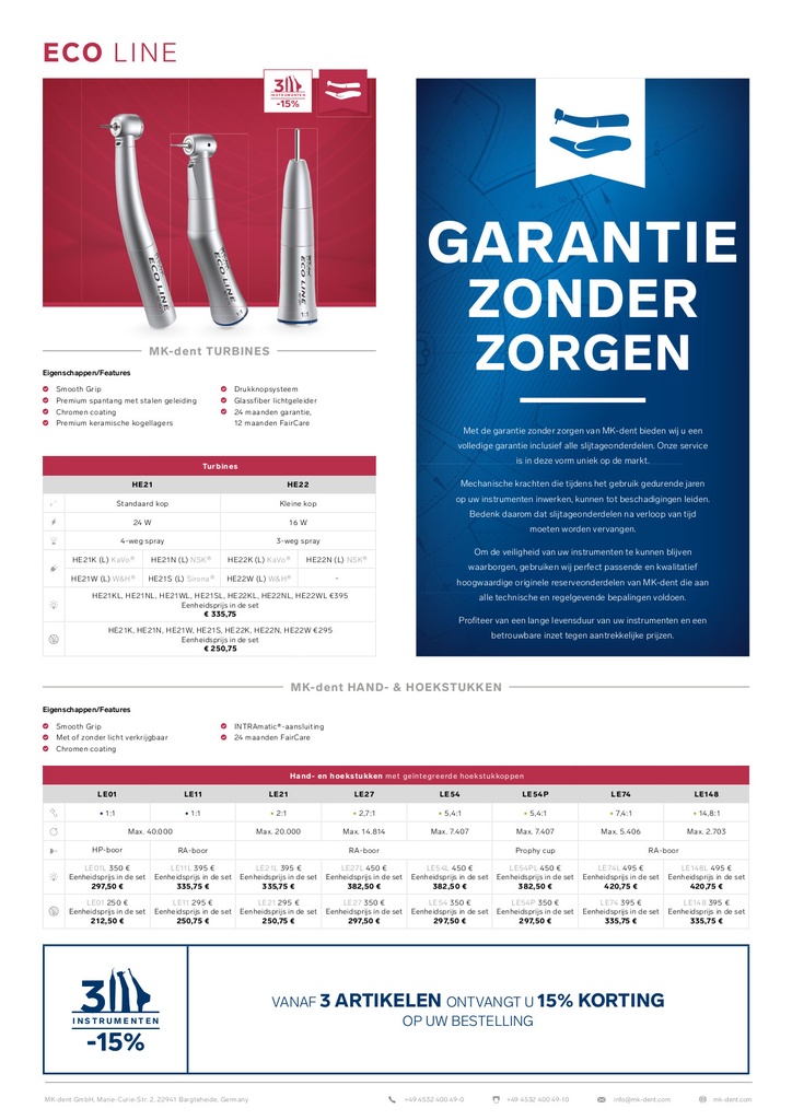 De MK-Dent aanbieding