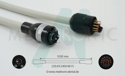 [1870-ME-220.653.8924615-SI-8924615] (1870) Motorslang Sirona C3, C3+, C6, E3 unit naar Sirona micromotor SL D+ g met spray regeling.  